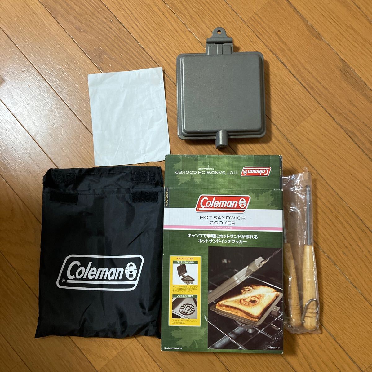 コールマン Coleman ホットサンドイッチクッカー HOT SANDWICH COOKER Model 170-9435 中古品_画像2