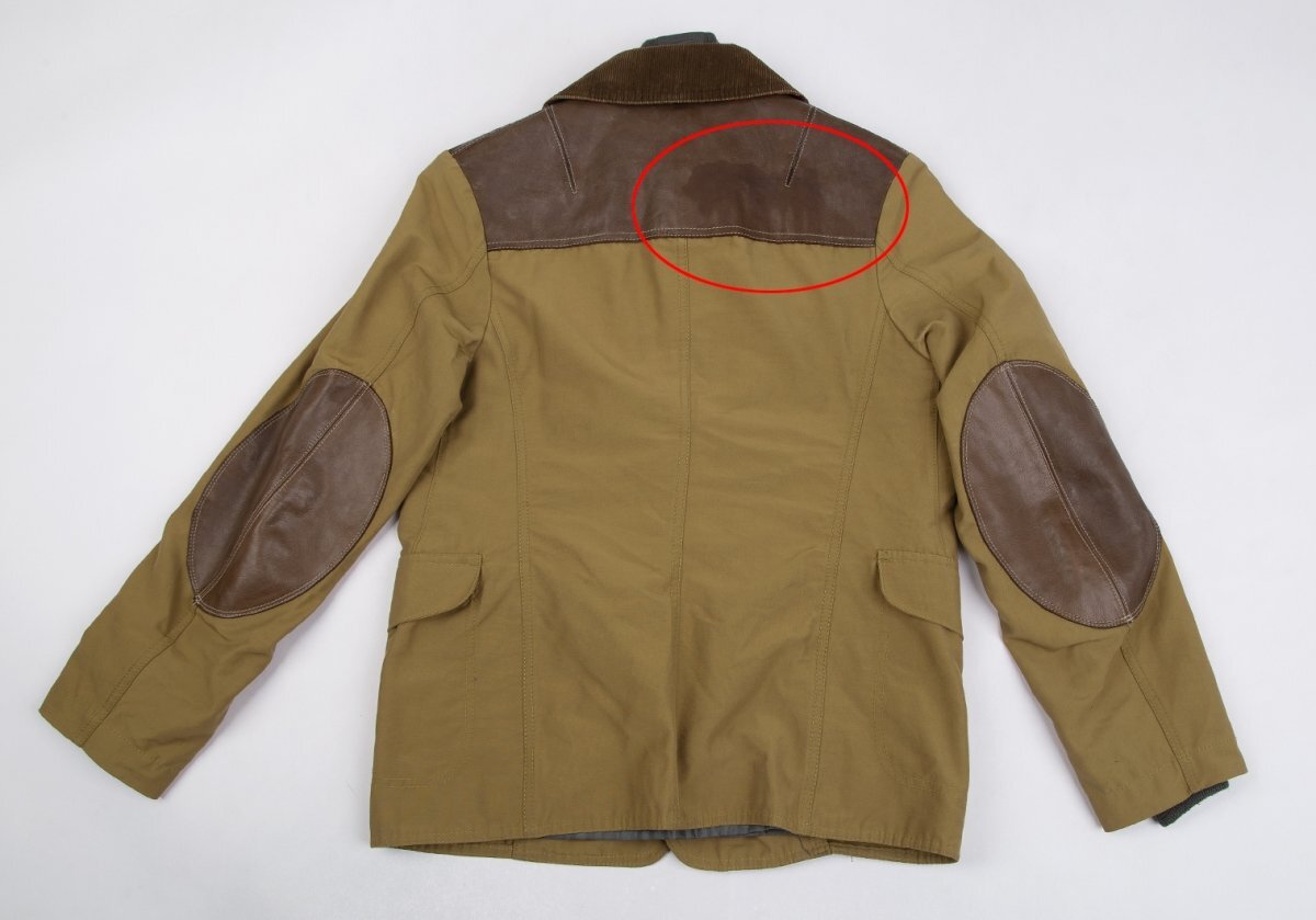 ジュンヤワタナベマン コムデギャルソン MA-1ドッキングデザインジャケット 黄土色茶色XS_後ろにシミがあります。