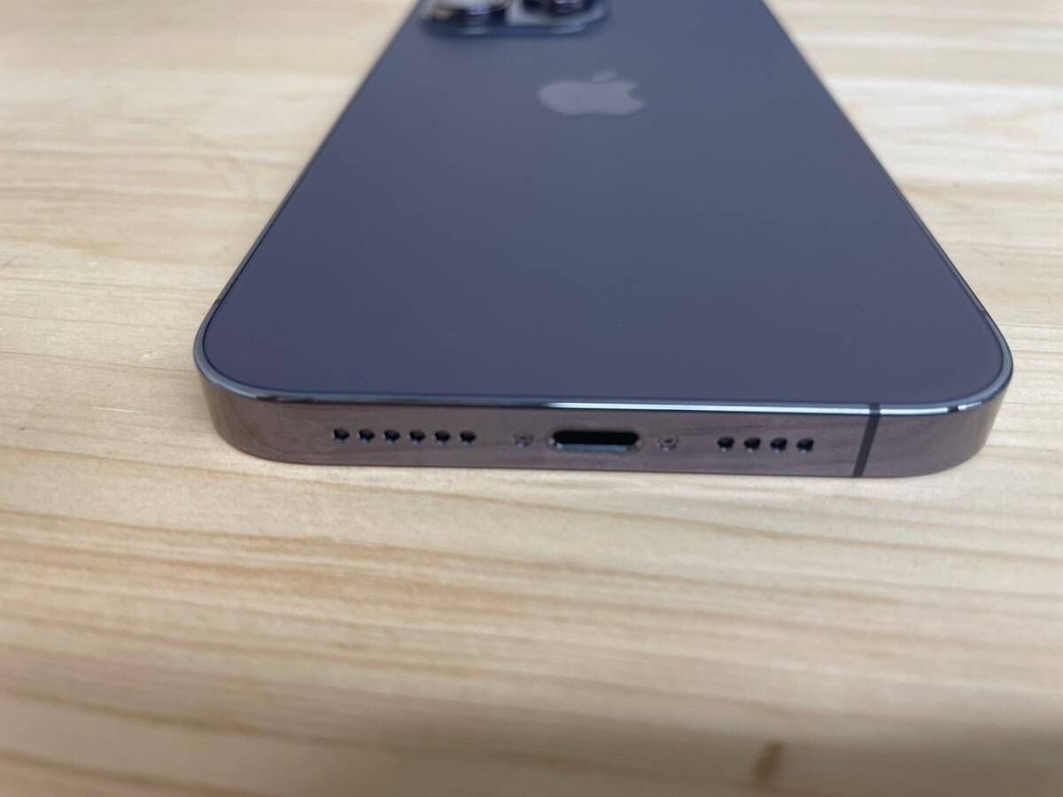 auデモ機 iPhone14 Pro Max 128GB 3L314J/A ディープパープル SIMフリー 判定◯ バッテリー100%の画像6