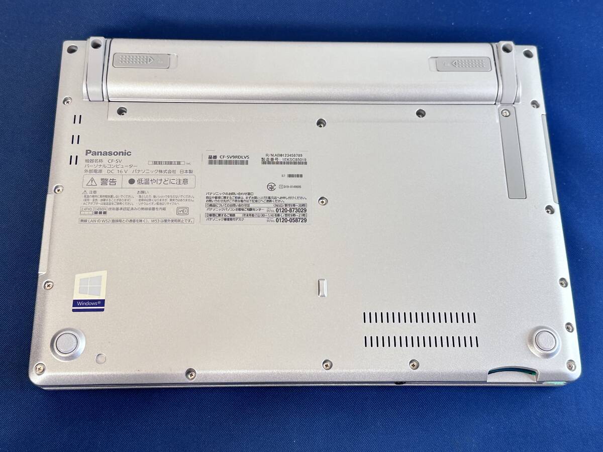 【★2020年大容量モデル 新古品 良質・超美品】 Panasonic Let's note CF-SV9RDLVS /Core i5 10310U/8GBメモリ＋512GB・SSD/FULL HD の画像6