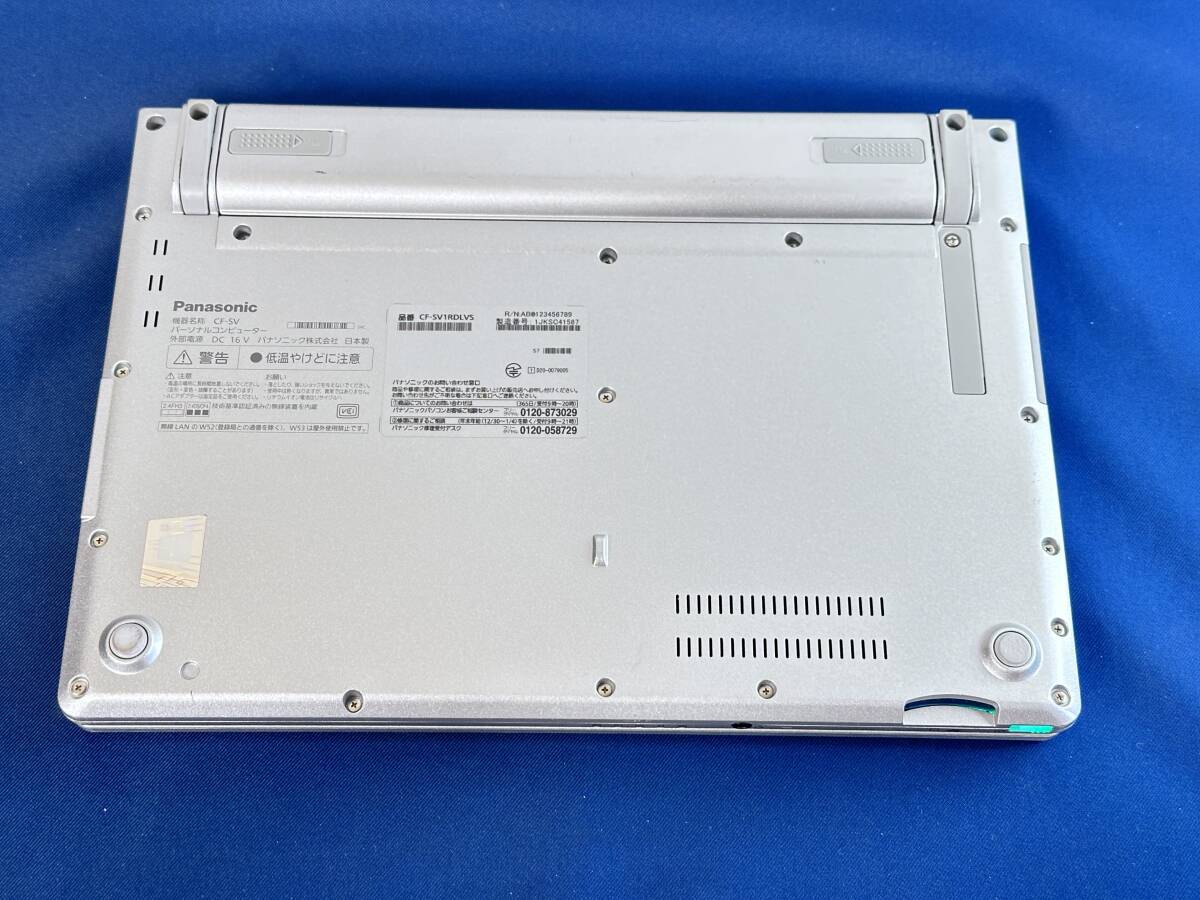 【★2021年モデル 使用浅　美品】 Panasonic Let's note CF-SV1RDLVS /Core i5 1145G7/16GBメモリ＋NVME 1000GB・SSD/FULL HD 　_画像6