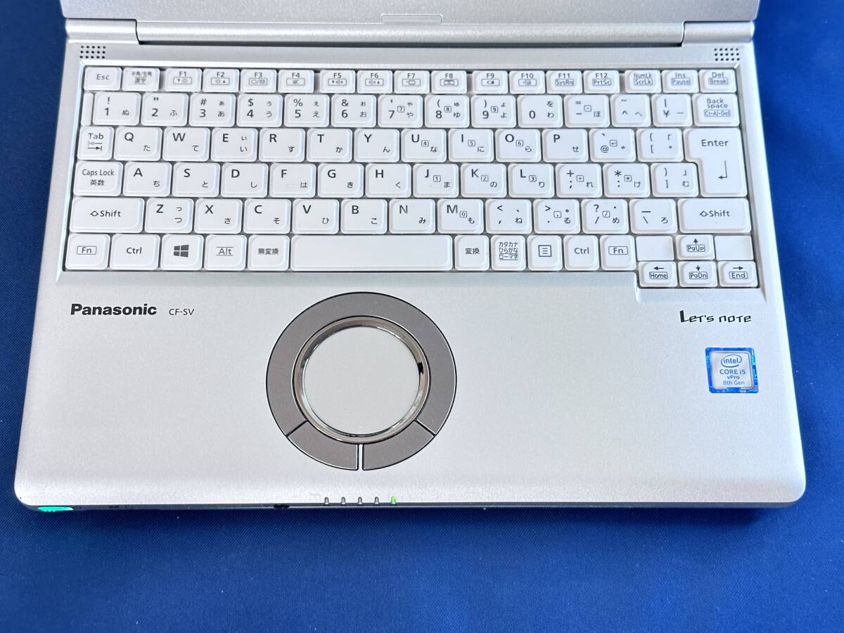 【★2019年モデル 使用浅 超美品】 Panasonic Let's note CF-SV8RDCVS /Core i5 8265U/8GBメモリ＋NVME 256GB・SSD/12.1 Full HD　_画像4