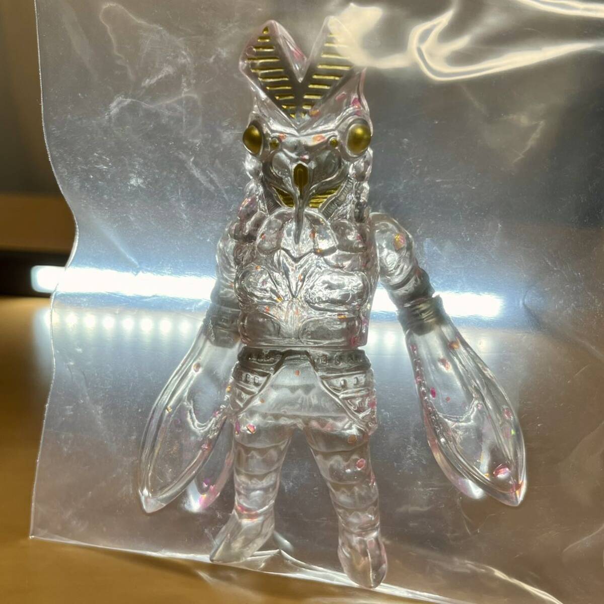 MAXTOY バルタン星人 One up.限定 クリア クラッシュラメ ピンク ウルトラマン ソフビ ultraman sofvi max toy ワンアップ_画像5