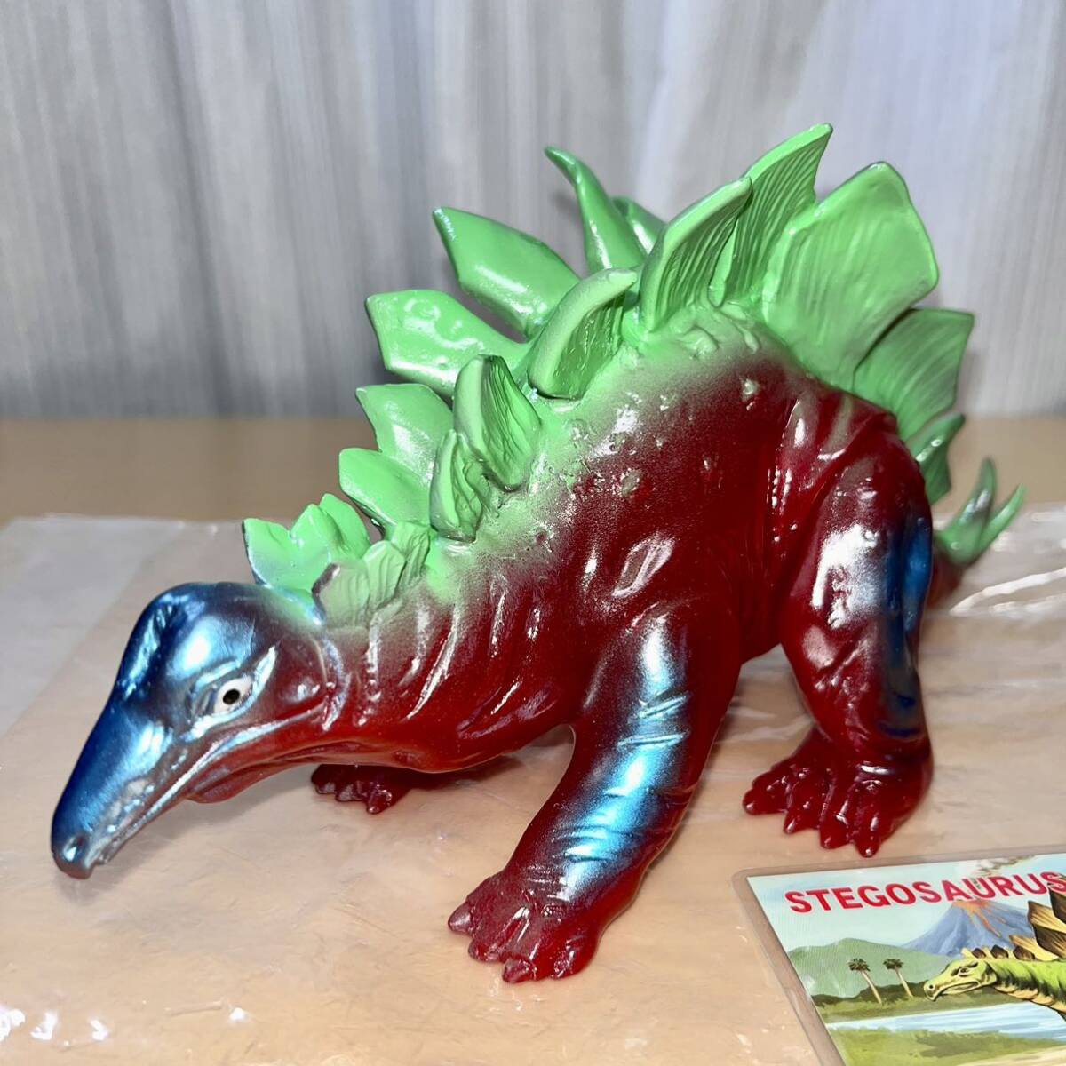 4体セット マルモン 恐竜シリーズ クリア レッド MARUMON dinosaur マルサン モンスター ソフビ sofvi MARUSAN 恐竜100万年_画像8