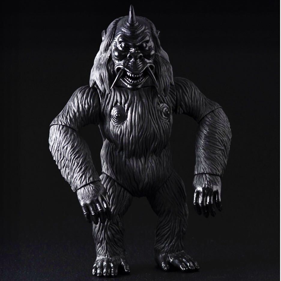 マンモスコング ブラック・ツートーン版 月光仮面 留之助 商店 ソフビ sofvi MAMMOTH KONG TOMENOSUKE フィギュア_画像1