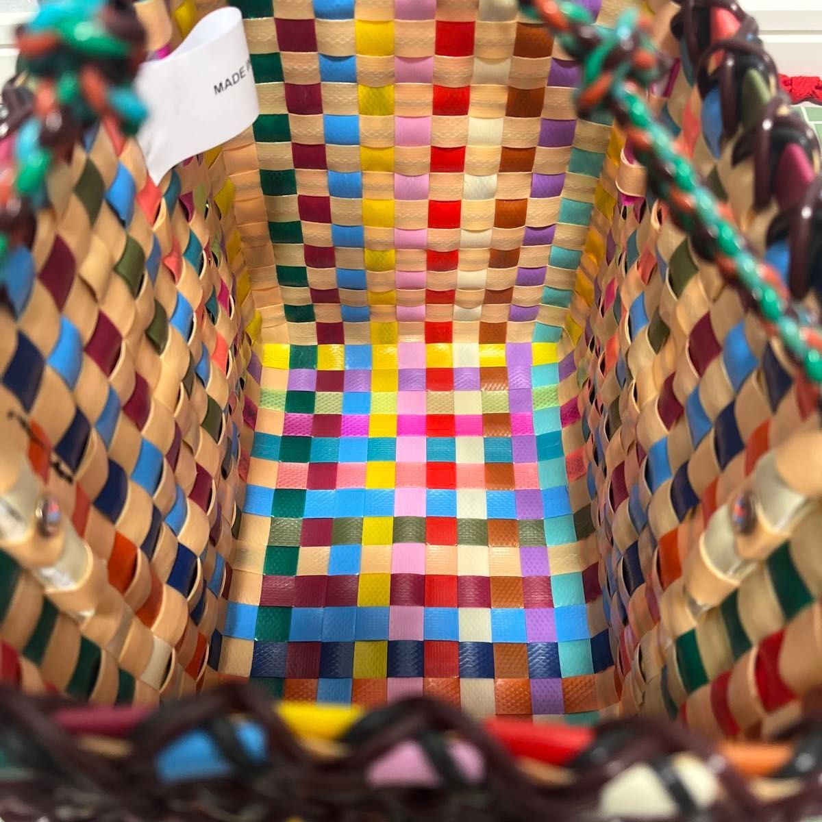 MARNI マルニマーケット ケーキバスケット ブラックチェリー MARNI マルニマーケット ケーキバスケット ブラックチェリー