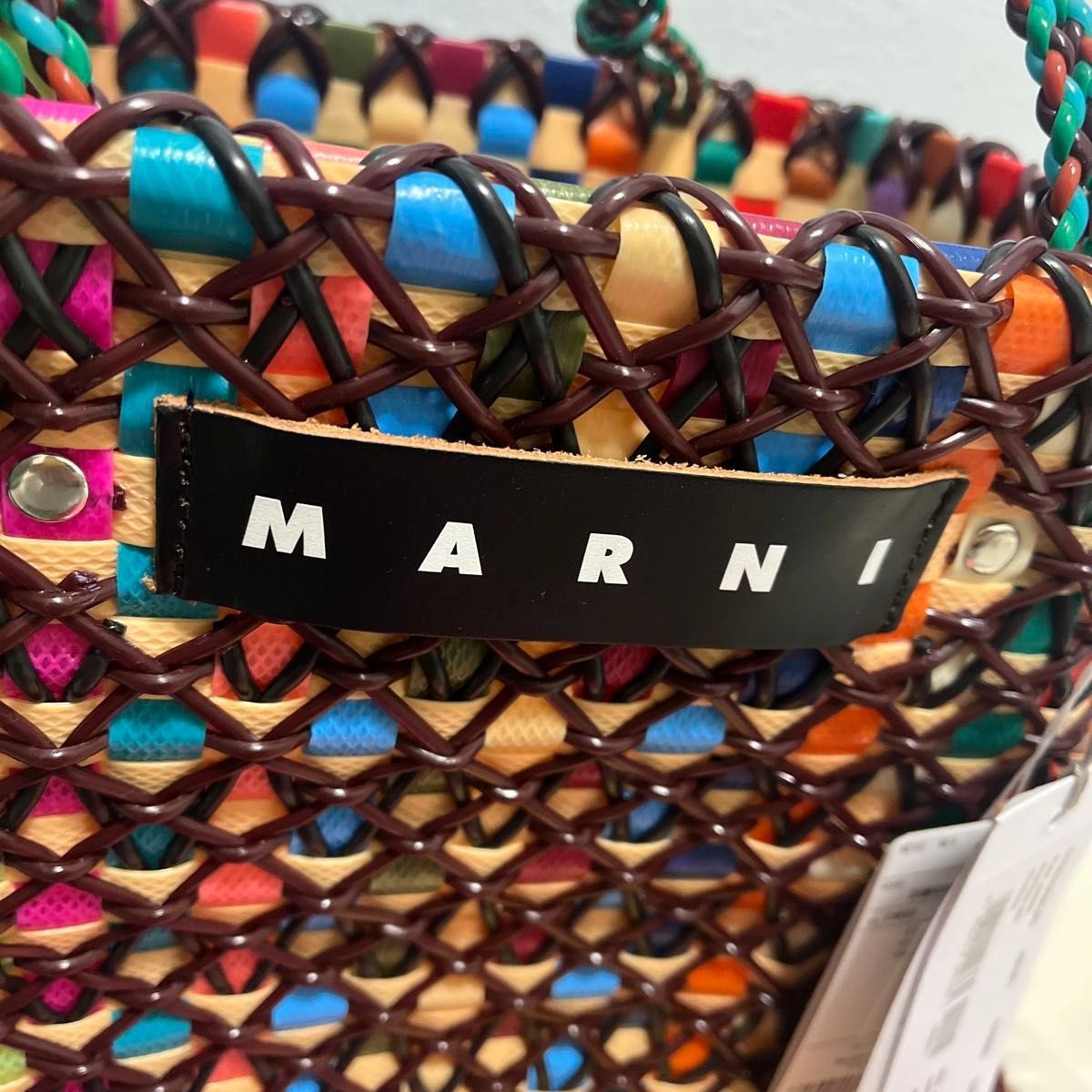MARNI マルニマーケット ケーキバスケット ブラックチェリー MARNI マルニマーケット ケーキバスケット ブラックチェリー