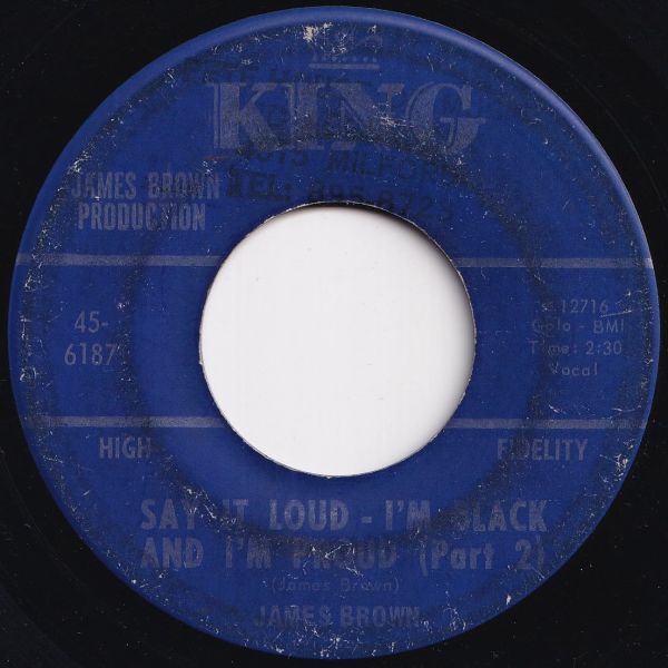 James Brown Say It Loud - I'm Black And I'm Proud King US 45-6187 206691 SOUL FUNK ソウル ファンク レコード 7インチ 45_画像2