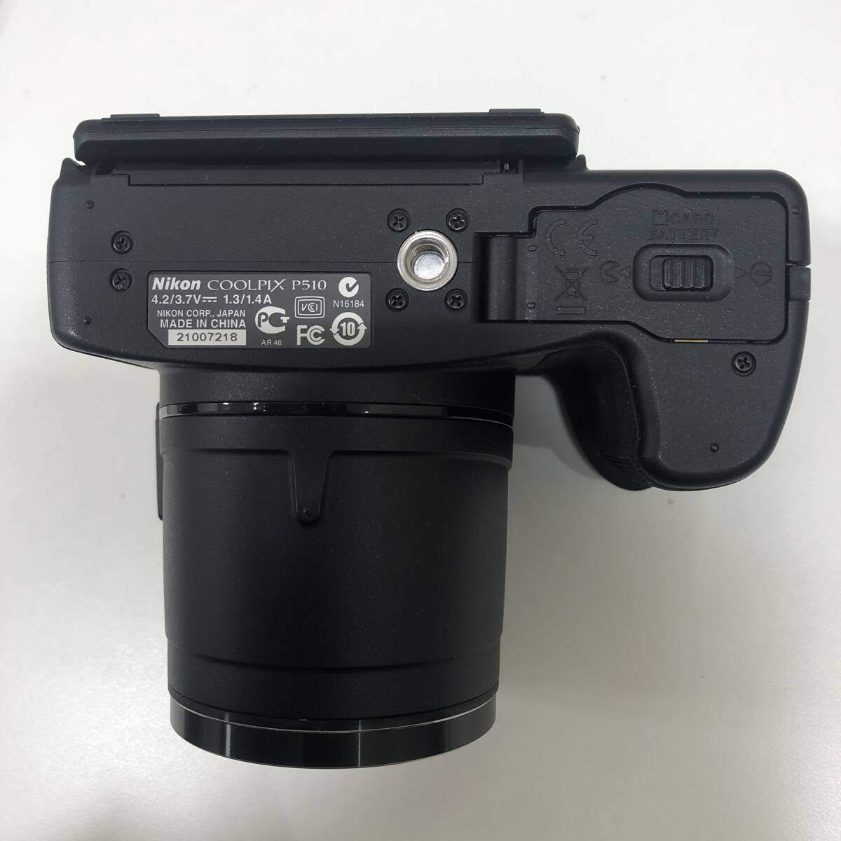 【BW 3746】１円～ Nikon ニコン COOLPIX P510 一眼レフ デジタルカメラ ストラップ バッテリー 説明書あり 動作未確認 現状品の画像8