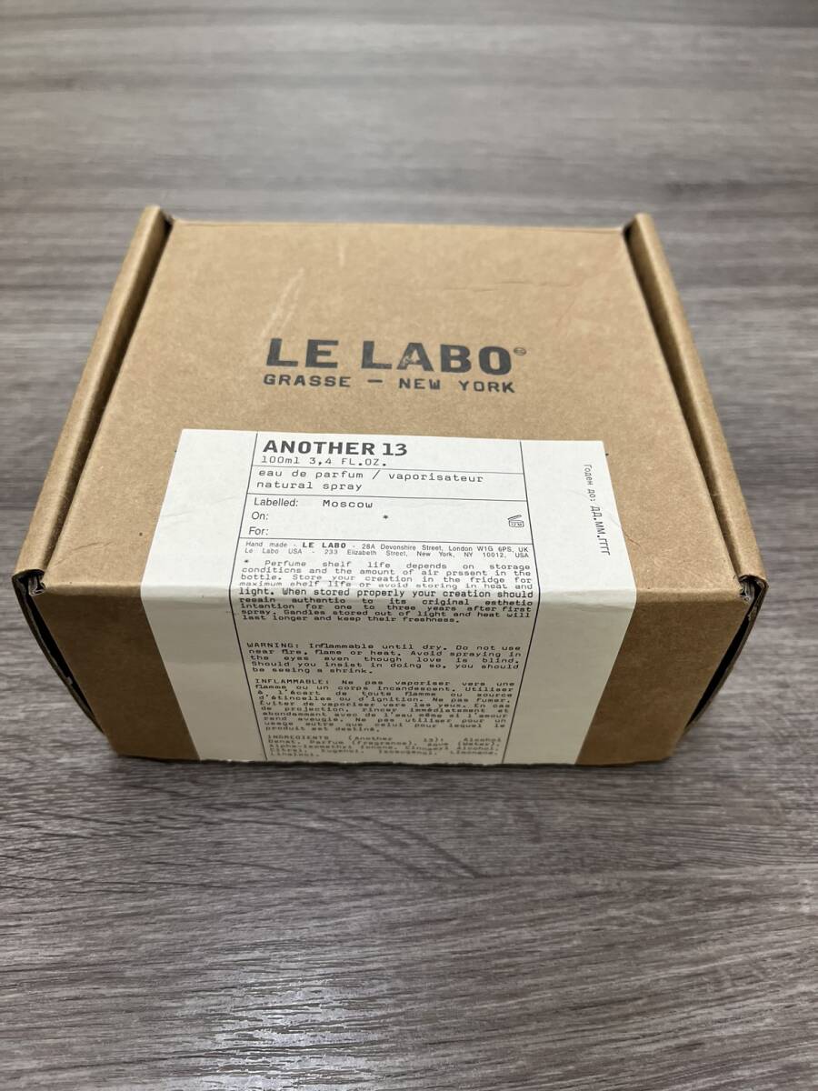 【DK 22780】1円～ LE LABO NEW YORK ルラボ ANOTHER13 アナザー13 オードパルファム 100ml 香水 箱付き 中古 現状品_画像5