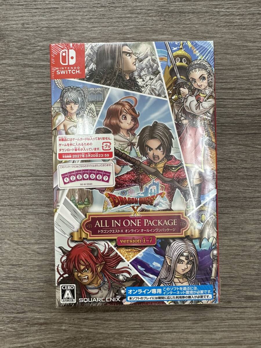 [DK 23647]1 jpy ~ NINTENDO SWITCH DRAGON QUESTⅩ Dragon Quest Ⅹ all-in-one package version1-7 game soft unopened present condition goods 