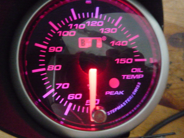 AutoGaudge auto gauge made oil temperature gauge 60 pie warning attaching sensor less Junk letter pack post service possible 