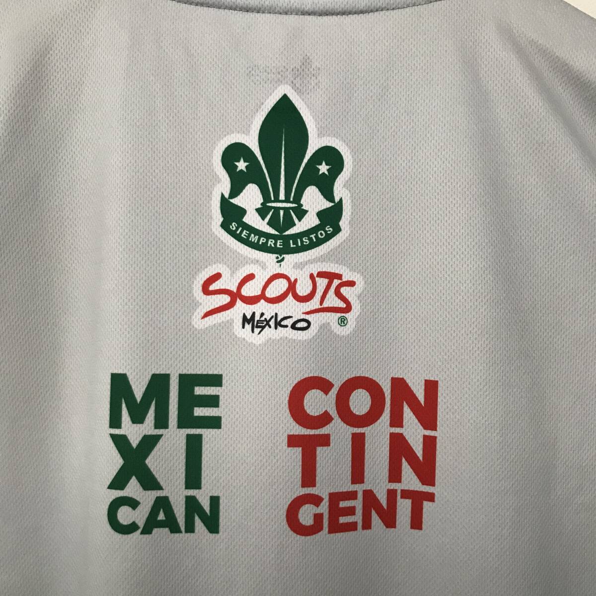 ボーイスカウト 第24回世界スカウトジャンボリー MONDIAL NORTH AMERICA 2019 SCOUTS MEXICO キャンプTシャツ 美品(ほぼ未着用) M_画像4