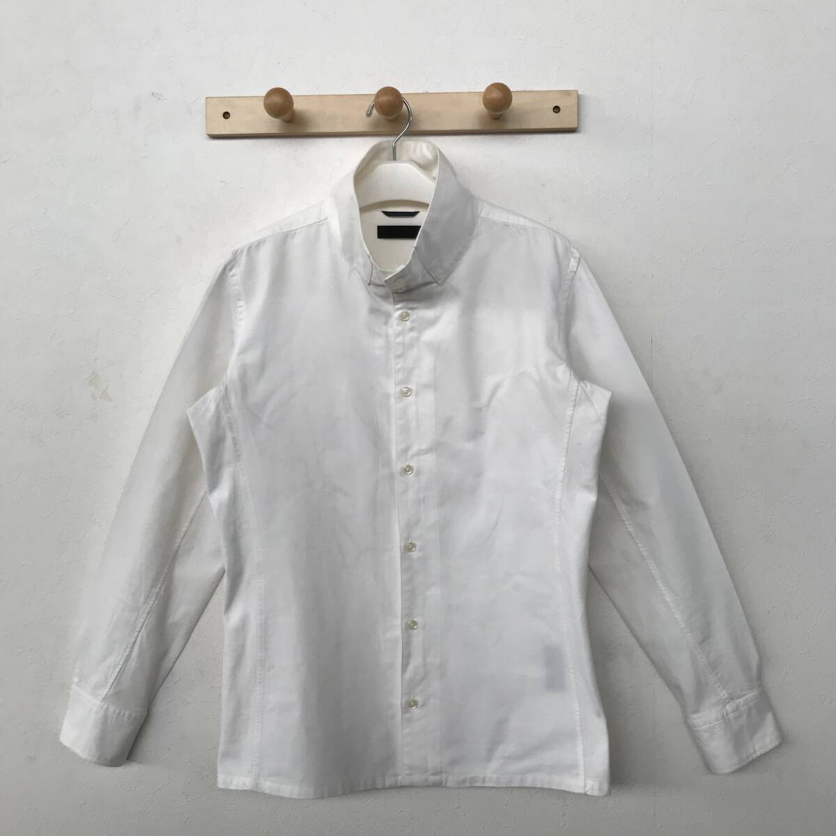 junhashimoto STAND COLLAR SHIRTS ジュンハシモト メンズ 長袖 スタンドカラーシャツ ホワイト 良品 size 4_画像1