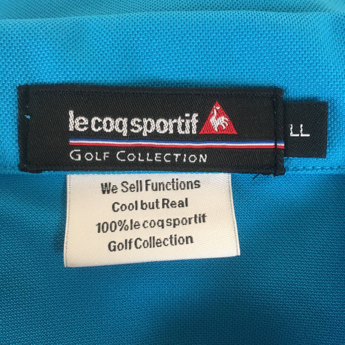 le coq sportif GOLF COLLECTION ルコックゴルフ 大きいサイズ メンズ ドライハーフジップポロシャツ_画像3