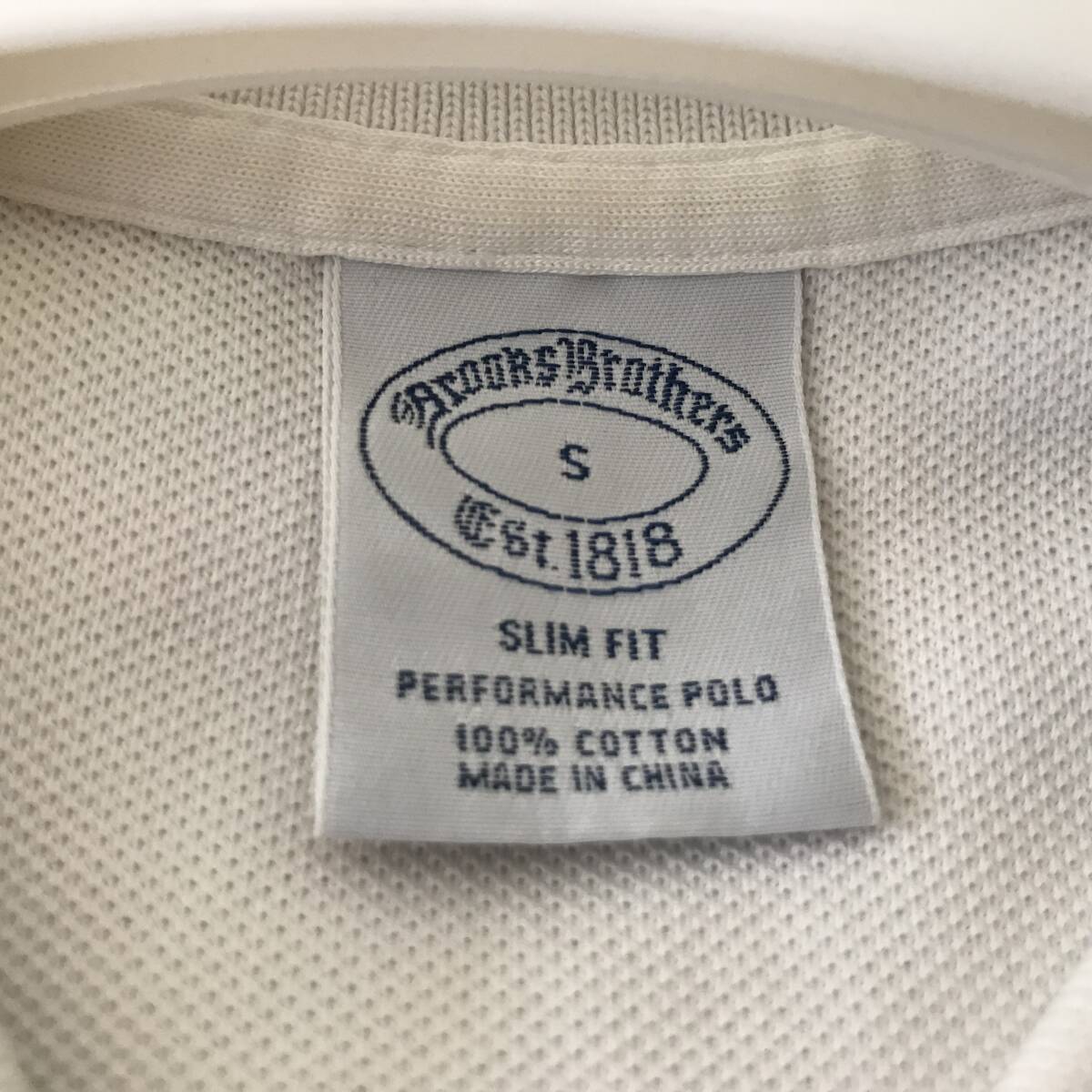 Brooks Brothers slim fit PERFORMANCE POLO ブルックスブラザーズ メンズ 半袖ポロシャツ 良品 size S_画像5