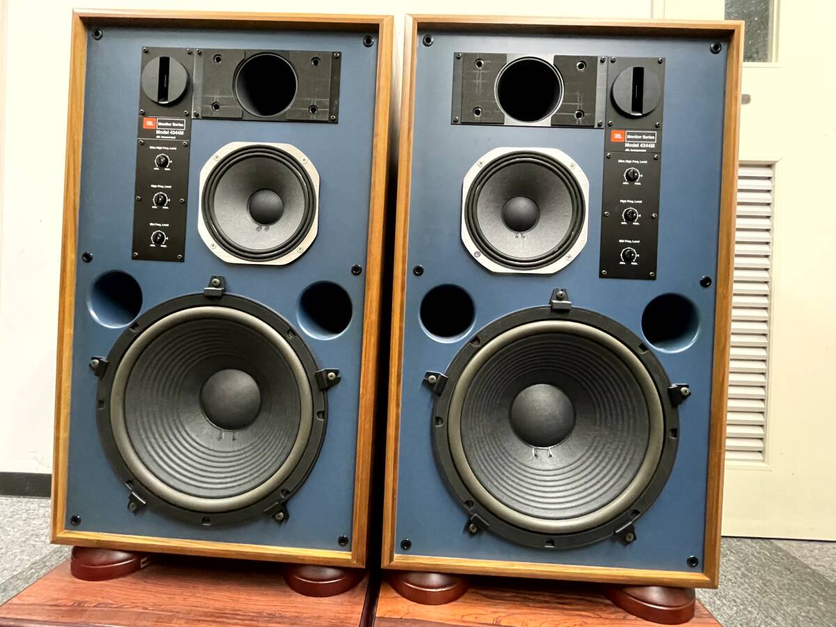 JBL speaker 4344M pair regular price 496,000 jpy super height sound quality comparatively beautiful goods stand attaching 60 day guarantee 