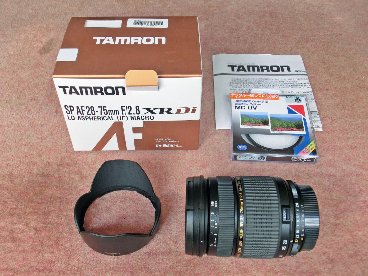 TAMRON　タムロン　A09　SP AF 28-75mm/F2.8 XR Di LD Aspherical MACRO　Nikonマウント　美品_画像1