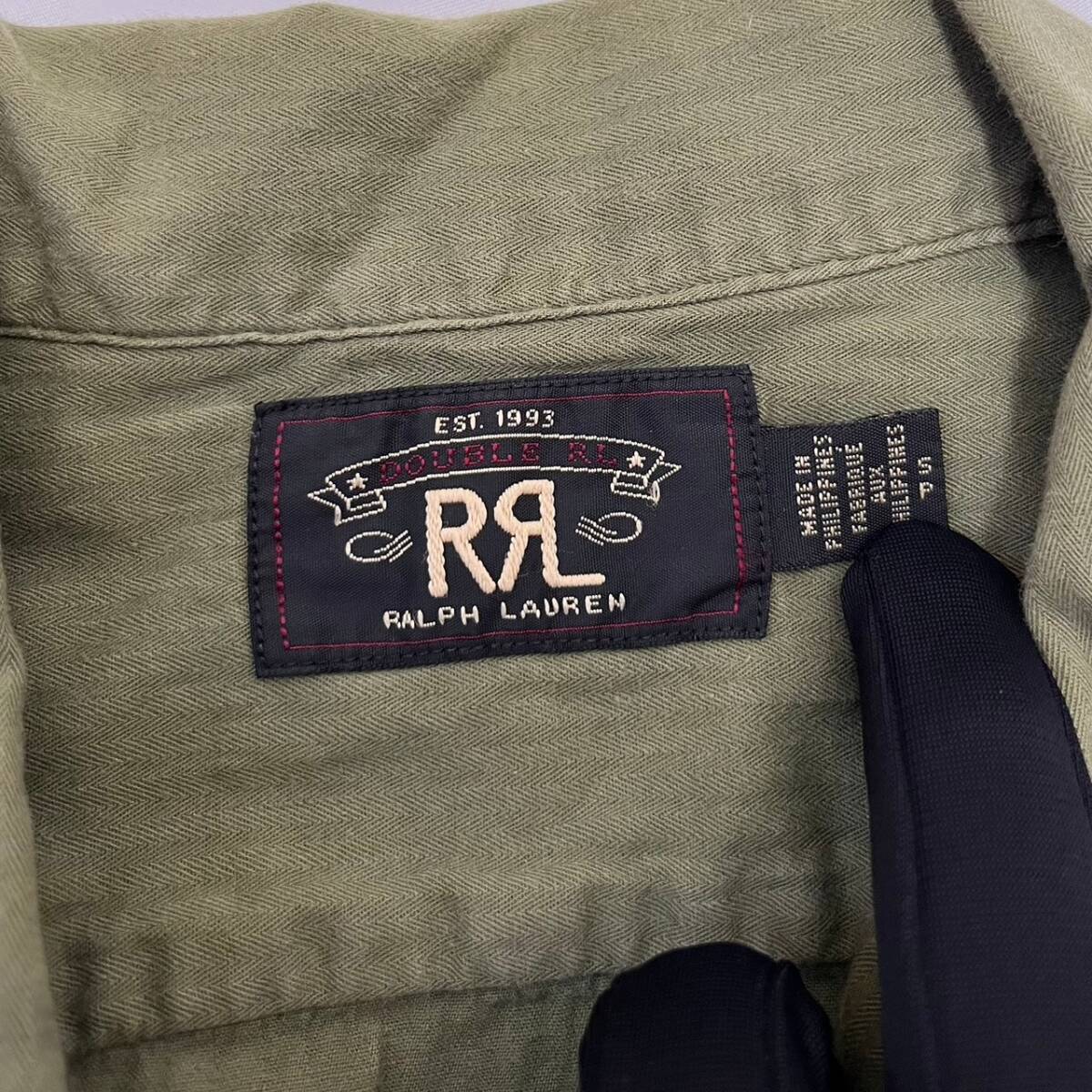 RRL ダブルアールエル オープンカラーコットン半袖シャツ_画像4