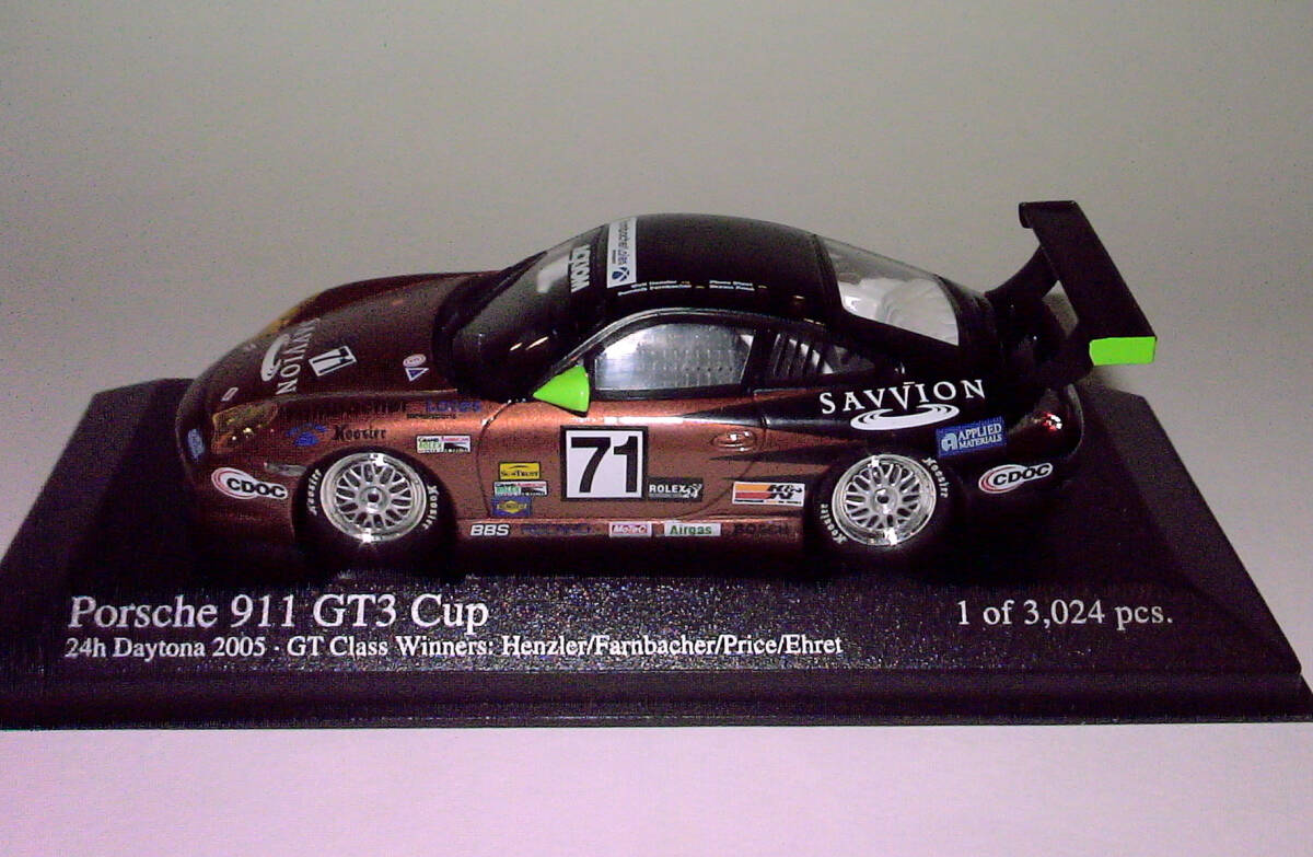 新品【ミニチャンプス】PORSCHE 911 GT3 Cup 24h Daytona 2005 GT Class Winners 1/43 ポルシェ_画像2
