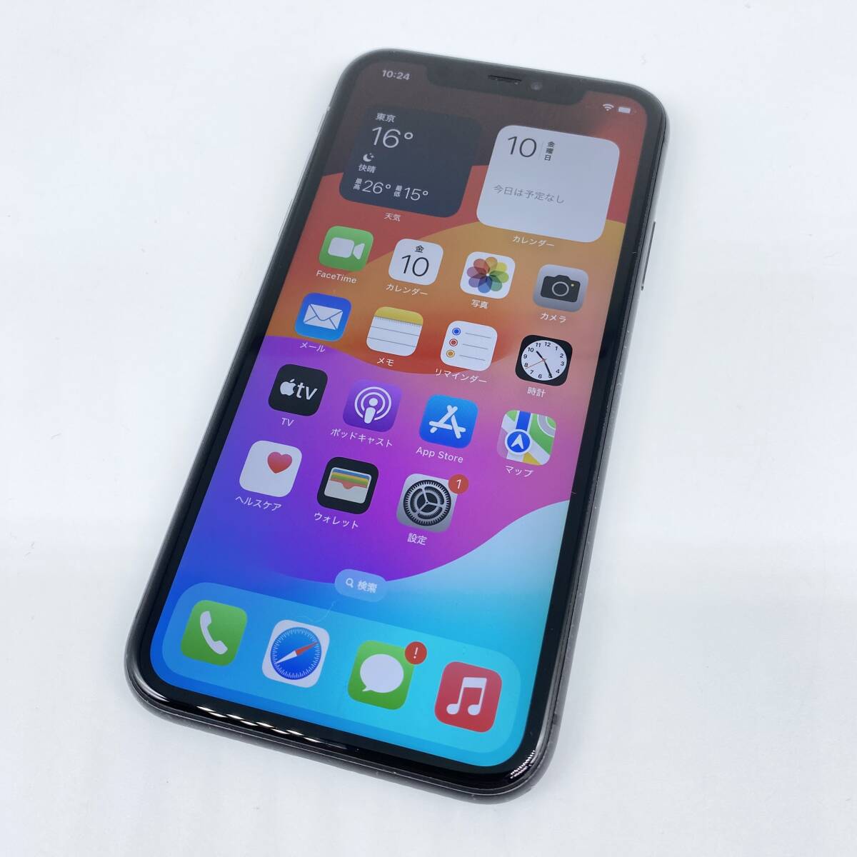 即配【良品】SBM◯ Apple iPhone 11 64GB A2221 MWLT2J/A ブラック 動作確認済 送料無料_画像2