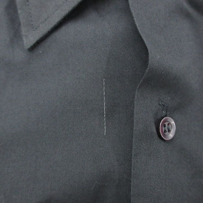 XL/古着 HABAND 半袖 キューバ シャツ メンズ 00s 刺繍 大きいサイズ 黒 ブラック 24may06 中古 トップス_画像5