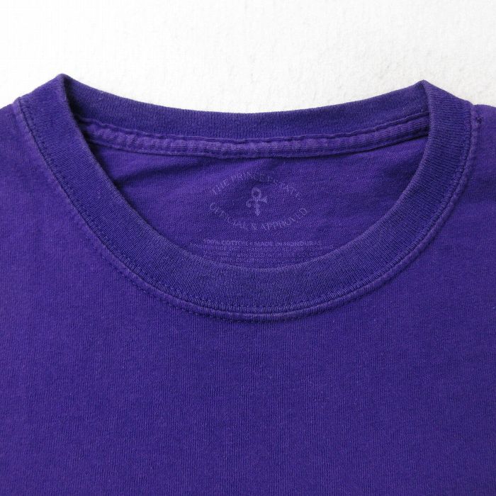 XL/古着 半袖 ロック バンド Tシャツ メンズ プリンス 大きいサイズ コットン クルーネック 紫 パープル 24may10 中古_画像6