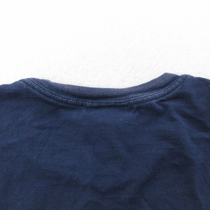 XL/古着 ナイキ NIKE 半袖 ビンテージ Tシャツ メンズ 00s ワンポイントロゴ 大きいサイズ コットン クルーネック 紺 ネイビー 24may10 中_画像5