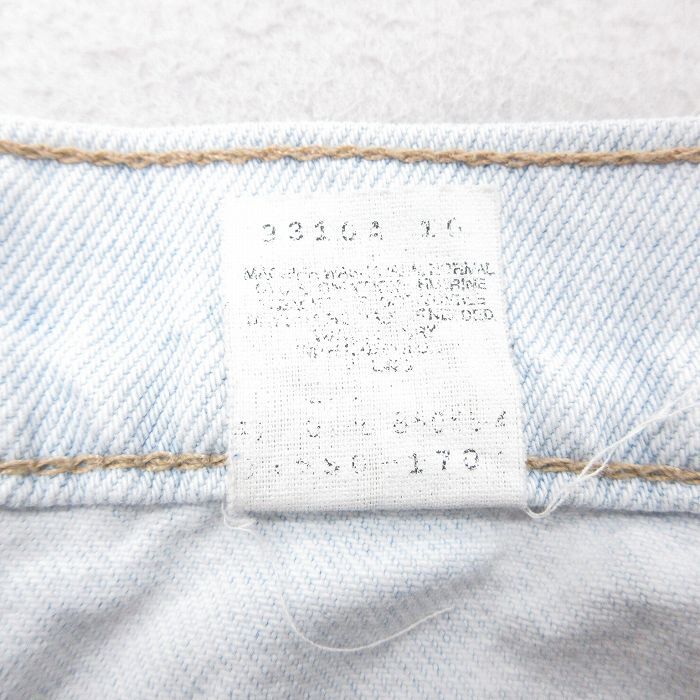 W37/古着 リーバイス Levis 550 ショート パンツ ショーツ メンズ 00s 薄紺 ネイビー デニム 24may13 中古 ボトムス 短パン ショーパン ハ_画像6