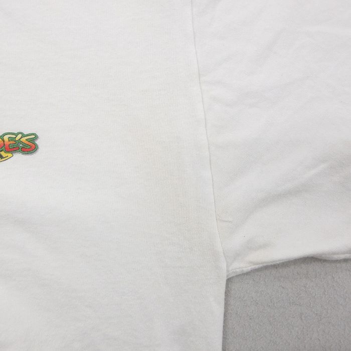 XL/古着 ヘインズ 半袖 ビンテージ Tシャツ メンズ 00s スモーキー アルバ コットン クルーネック 白 ホワイト 24may13 中古_画像7