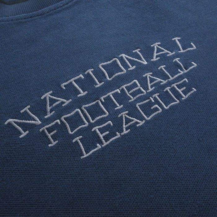 XL/古着 長袖 ビンテージ Tシャツ メンズ 00s NFL 刺繍 大きいサイズ コットン クルーネック 紺他 ネイビー アメフト スーパーボウル spe 2_画像2