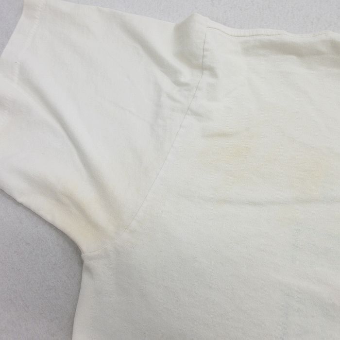XL/古着 オニータ ONEITA 半袖 ビンテージ Tシャツ メンズ 90s 太陽 シティバンク マスターカード 大きいサイズ クルーネック 白 ホワイト_画像10