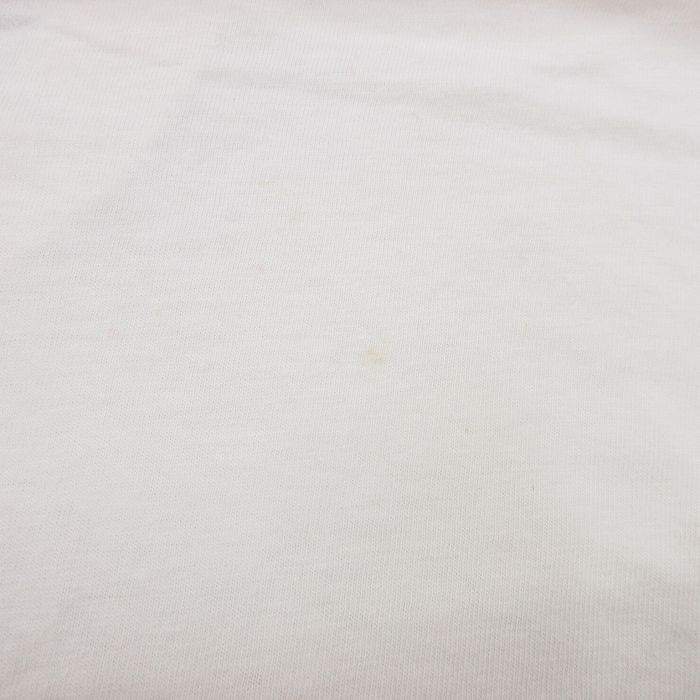 L/古着 半袖 ビンテージ Tシャツ メンズ 80s MPC フロッキープリント コットン クルーネック 白 ホワイト 24may14 中古_画像8