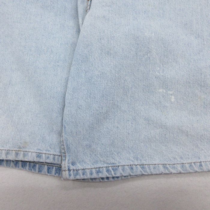 W32/古着 リーバイス Levis 550 ショート パンツ ショーツ メンズ 90s コットン 薄紺 ネイビー デニム 24may15 中古 ボトムス 短パン ショ_画像8