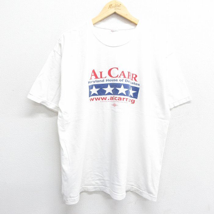 XL/古着 半袖 ビンテージ Tシャツ メンズ 00s AL CARR クルーネック 白 ホワイト 24may15 中古_画像1