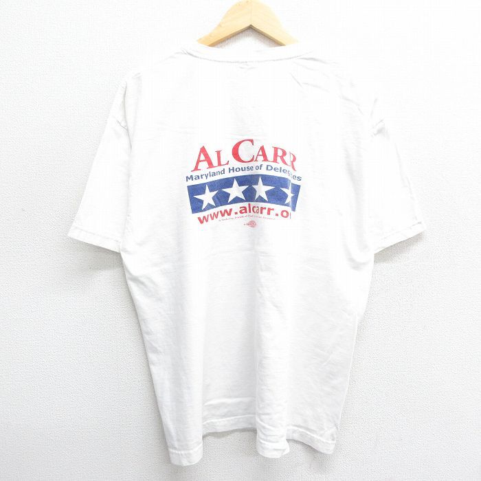 XL/古着 半袖 ビンテージ Tシャツ メンズ 00s AL CARR クルーネック 白 ホワイト 24may15 中古_画像2