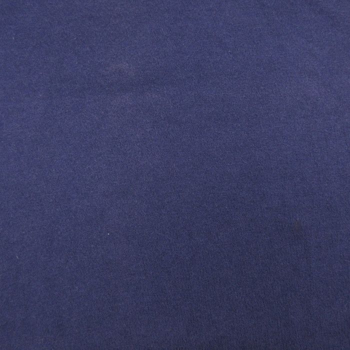 XL/古着 ラルフローレン 長袖 ブランド Tシャツ メンズ 90s ワンポイントロゴ 胸ポケット付き 大きいサイズ コットン クルーネック 紺 ネイ_画像4