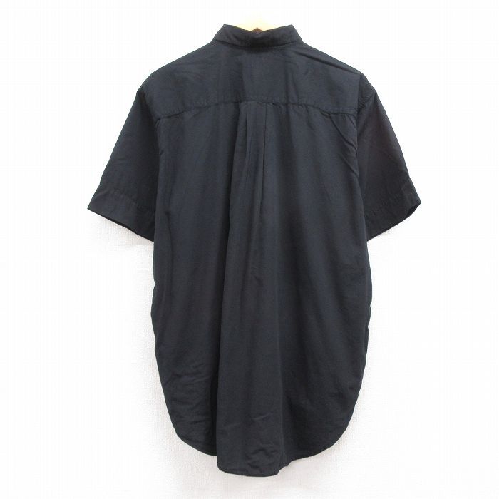 XL/古着 ギャップ GAP 半袖 シャツ メンズ 90s コットン 黒 ブラック 24may15 中古 トップス_画像3