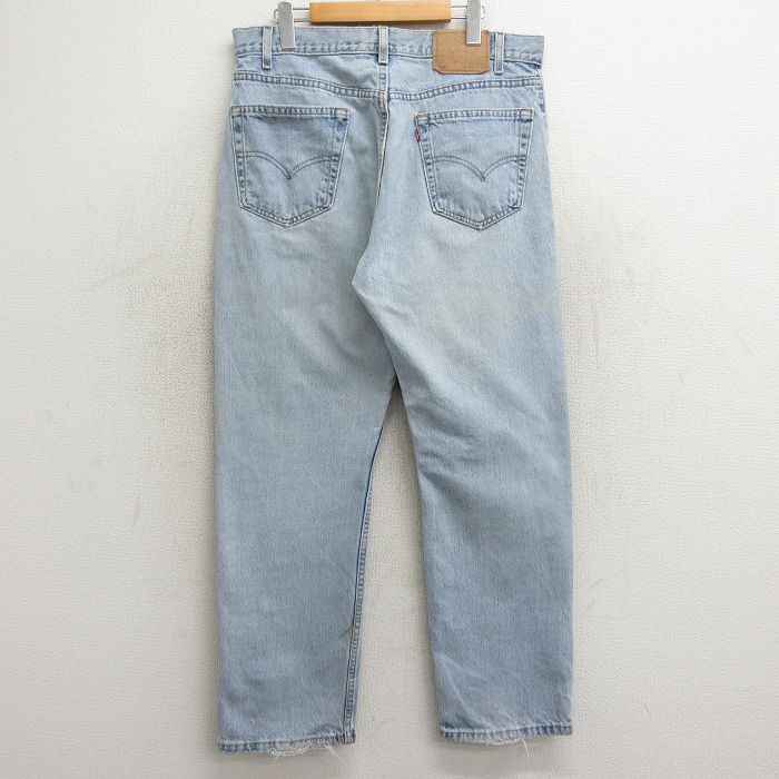 W36/古着 ジーンズ Levis リーバイス 505 メンズ 90s 紺 ネイビー デニム 24may16 中古 ボトムス ジーパン Gパン ロング パンツ_画像3