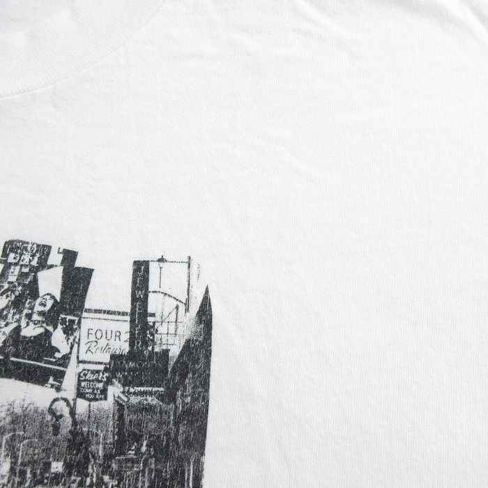 XL/古着 ヘインズ 半袖 ビンテージ Tシャツ メンズ 90s 1971 大きいサイズ コットン クルーネック 白 ホワイト spe 24may16 中古_画像7