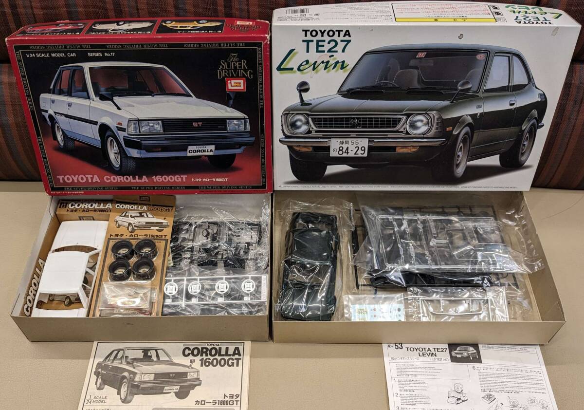 1/24 イマイ カローラ1600GT ＆ フジミ TE27 レビン 2点セット_画像1