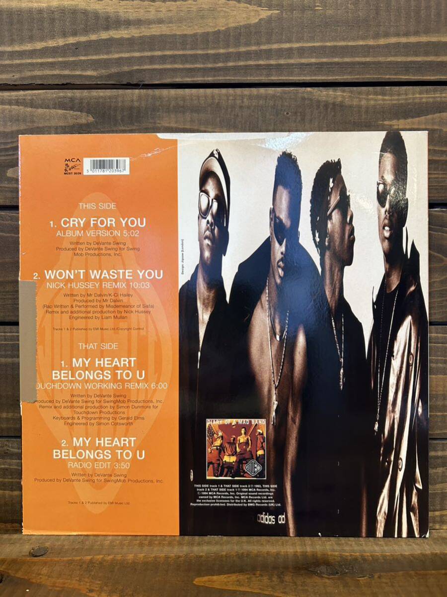 JODECI / CRY FOR YOU (12') 90's R&B_画像2