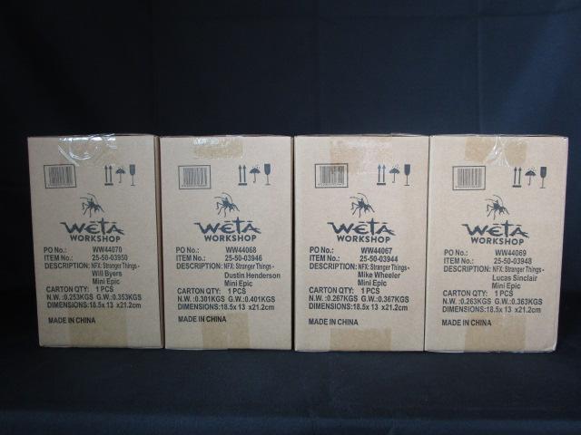 Weta ウェタ ミニエピックス/ ストレンジャー・シングス 未知の世界: ダスティン マイク ルーカス ウィル 4点セット フィギュア 新品の画像2