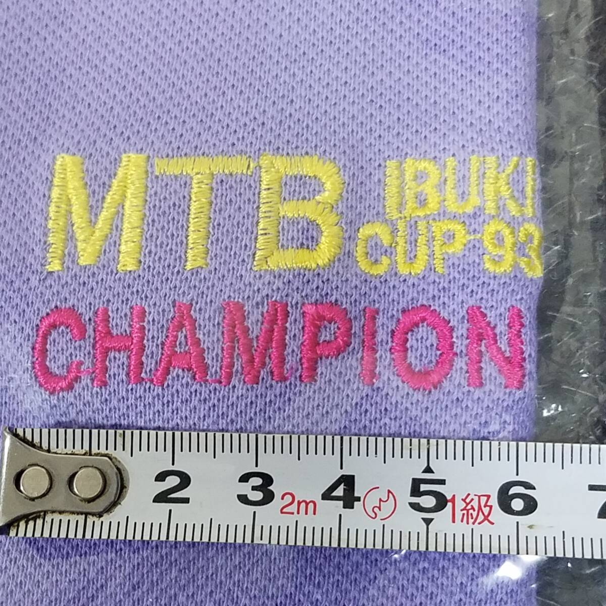 MTB IBUKI CUP 93 CHAMPION 刺繍　記念 ポロシャツ　胸囲90～98　Lサイズ　半袖 New Old Stock (NOS) _画像5