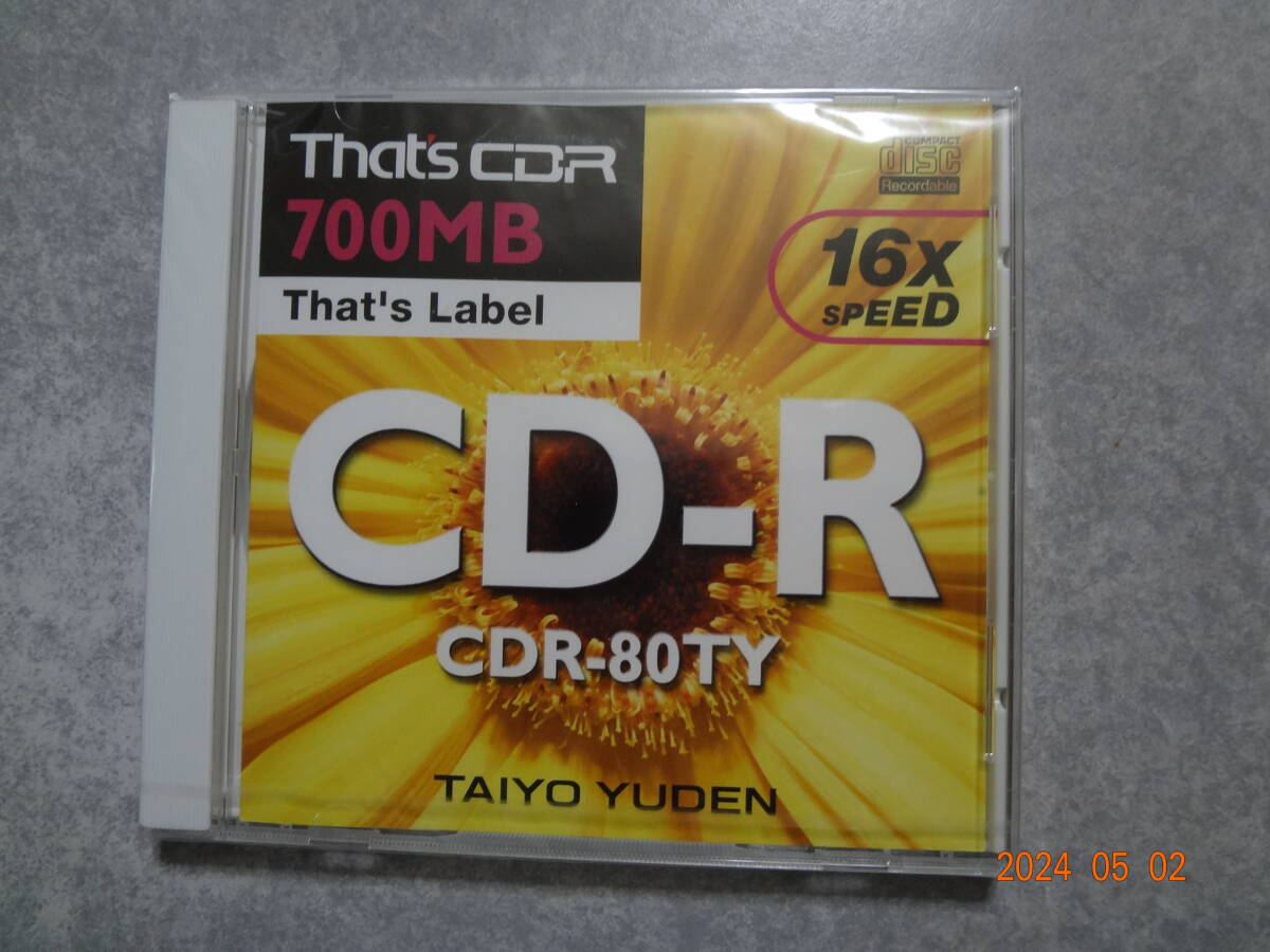太陽誘電 CD-R 700MB That's CDR-80TY 未使用の画像1
