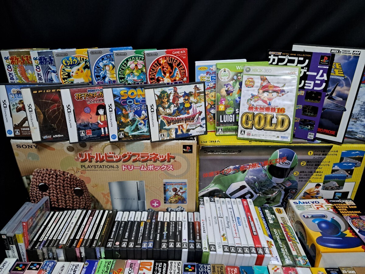 { used ( new goods unopened . number point entering )* game soft large amount 120ps.@ and more set! ( junk treatment ) almost Dub . none } PS GB SFC DS wii FC PCE other 