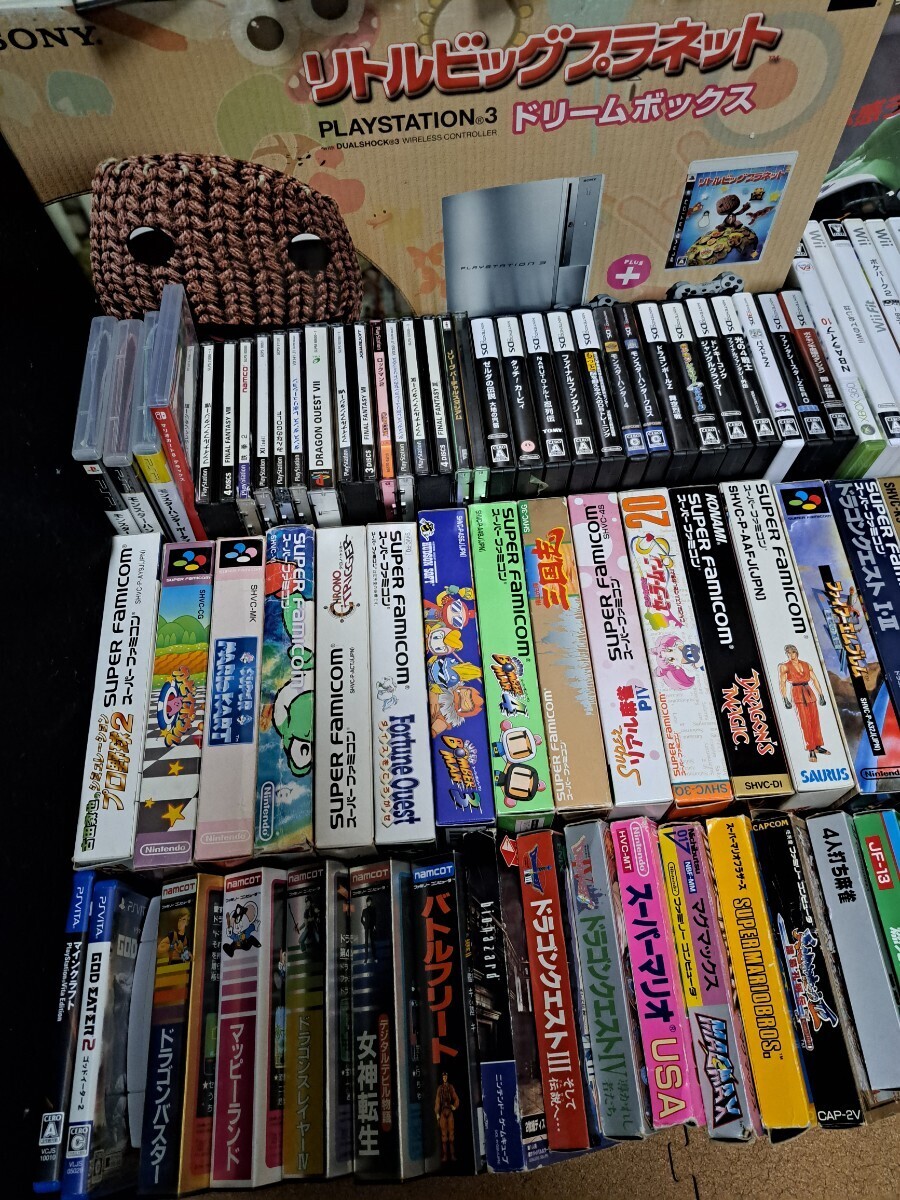 { used ( new goods unopened . number point entering )* game soft large amount 120ps.@ and more set! ( junk treatment ) almost Dub . none } PS GB SFC DS wii FC PCE other 