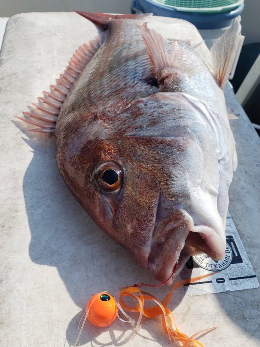 タングステン　タイラバ　タイラバヘッド　鯛ラバジグ　オレンジ　60g3個　送料無料　