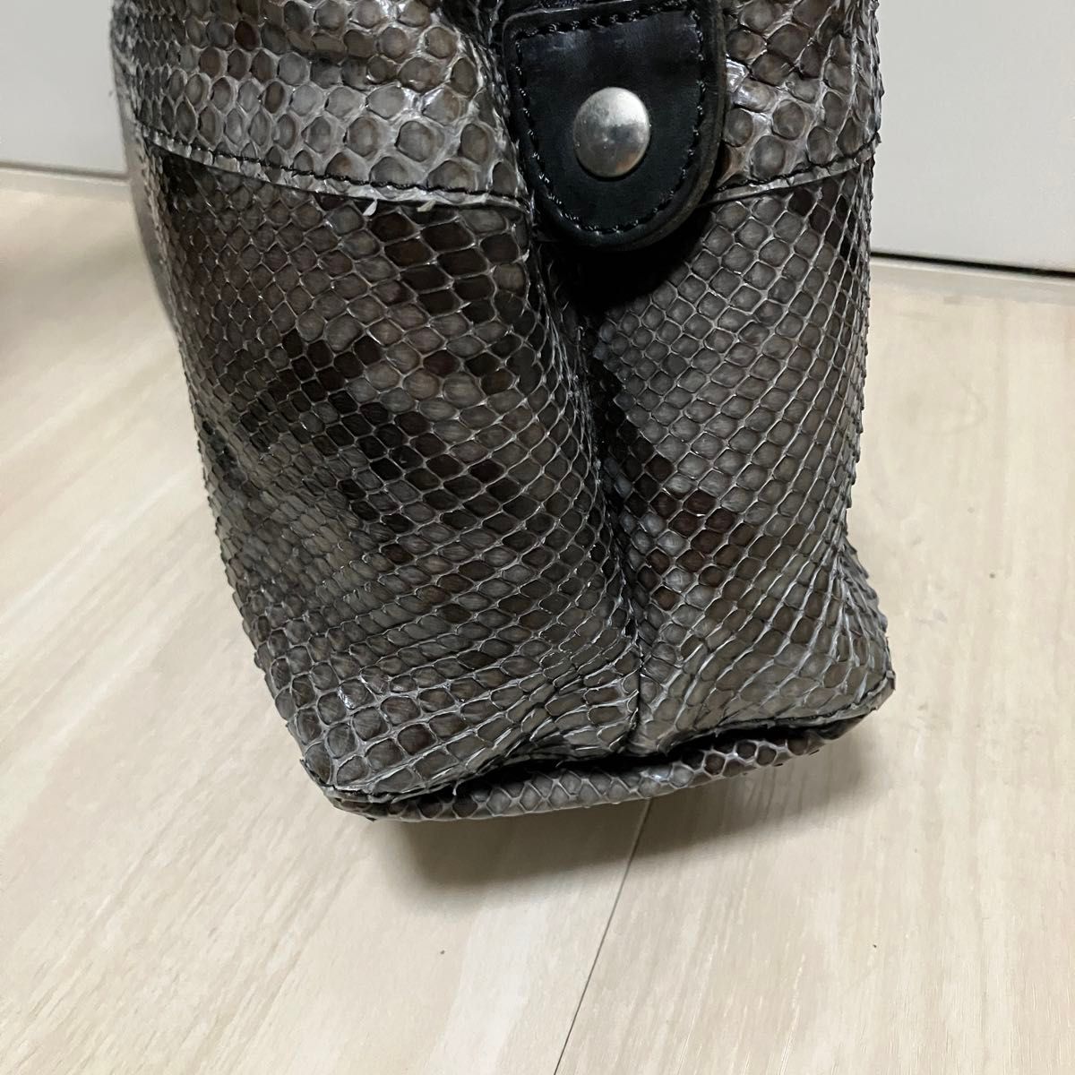 【美品】FELISI フェリージ トートバッグ イタリア製　エキゾチックレザー　パイソン　蛇革