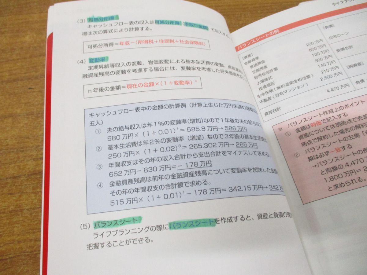 ▲01)【同梱不可】クレアール FP技能士 3級 教材 6冊セット/テキスト/問題集/資格/試験/A_画像6